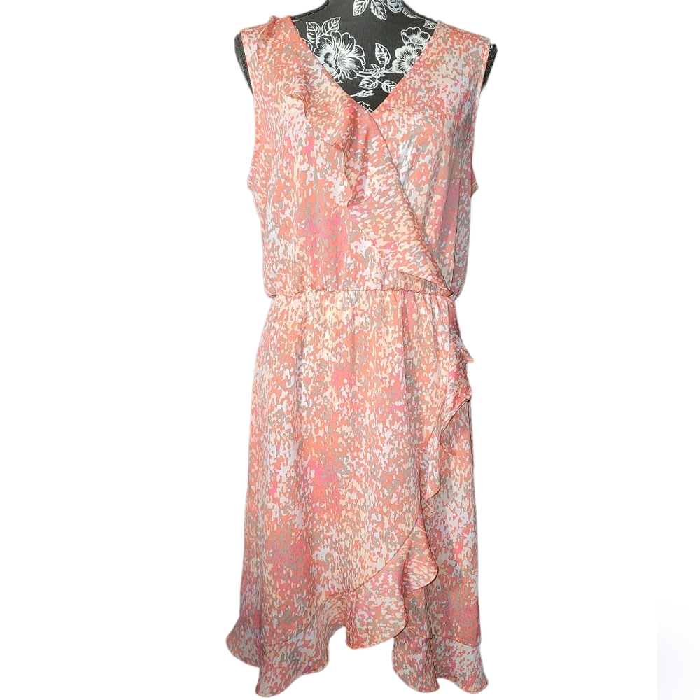 NWOT Womens Apt 9 ruffle dress size large